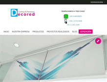 Tablet Screenshot of decored.cl